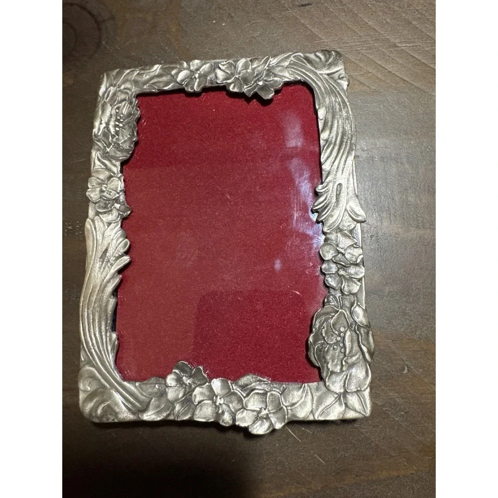 Vintage Style Ornate Silver Floral Metal Photo Frame 3.5x5 P10503A Indonesia